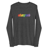 Oh My Zsh rainbow ASCII unisex long-sleeve shirt